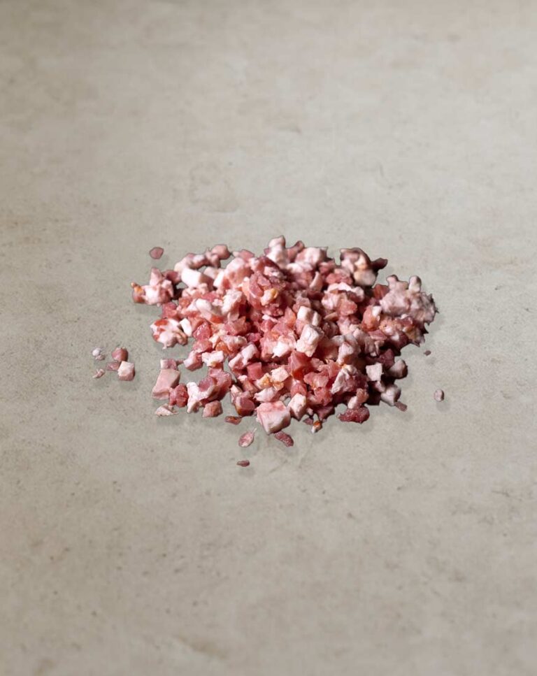 Gewürfelter Speck vom Duroc-Schwein für Gastronomie und professionelle Küche