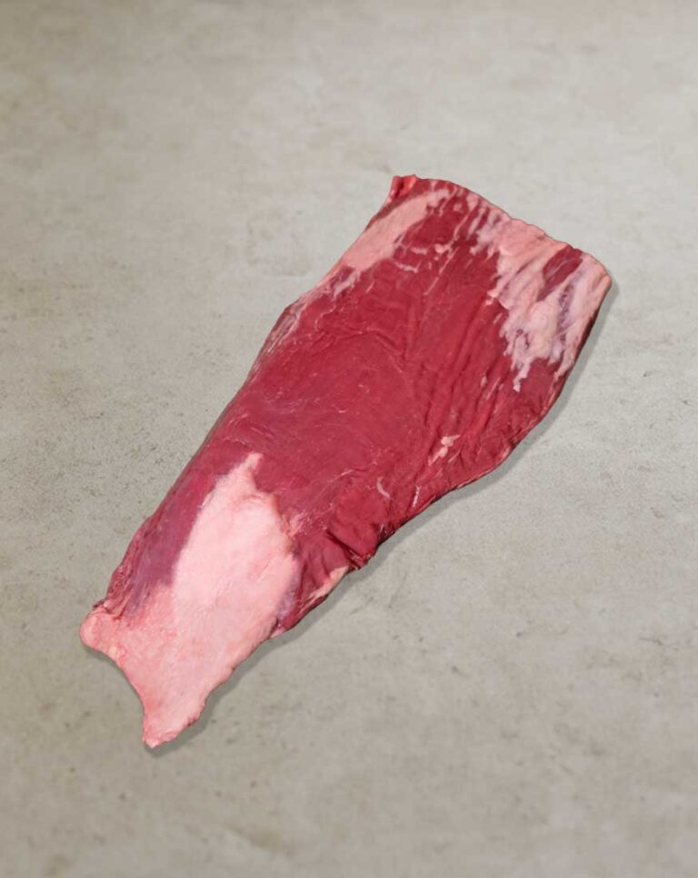 Flanksteak vom Rind aus Australien mit kräftiger Faserstruktur und saftiger Konsistenz