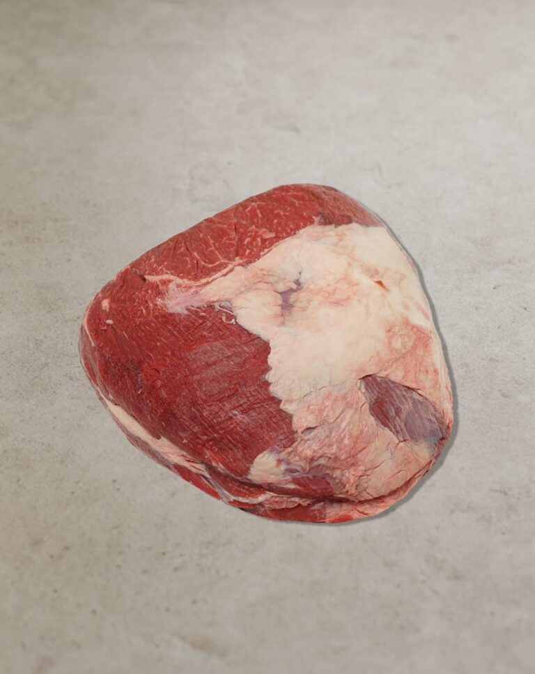Oberschale vom Rind mit Deckel als mageres Teilstück aus der Rinderkeule