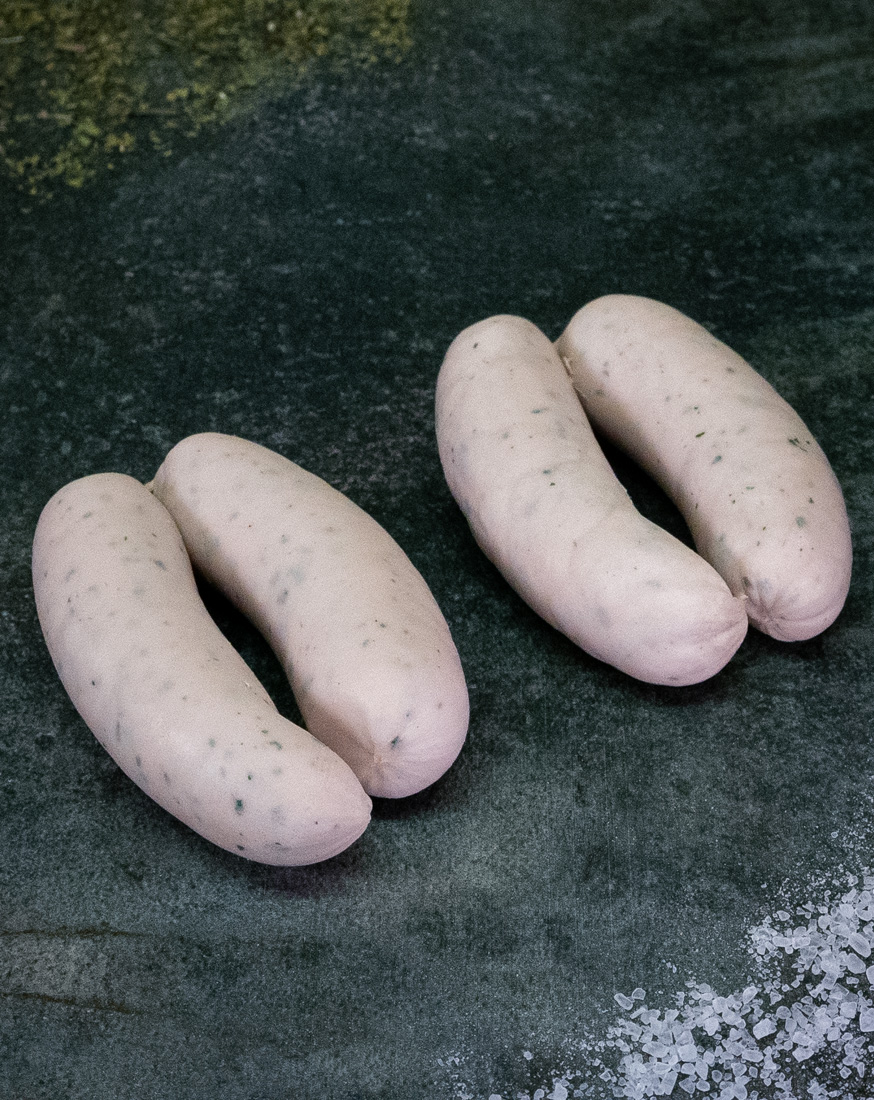 Klassische Bayrische Weißwurst in Premium-Qualität für Gezer Gastronomie-Kunden.